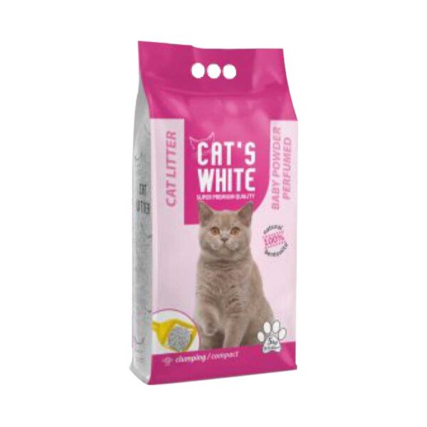 Cat's-White-Litière-Baby-Powder-12L