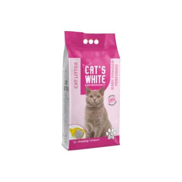 Cat's-White-Litière-Baby-Powder-6L