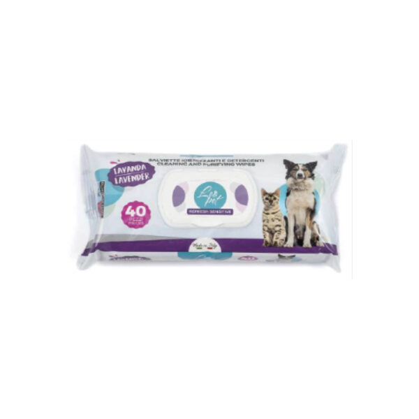 Lingettes hygiéniques et nettoyantes 40 pcs à la lavande