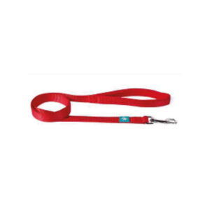 Laisse en nylon rouge M 120x2,0 cm