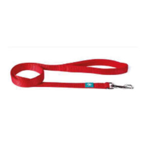 Laisse en nylon rouge L 120x2,5 cm
