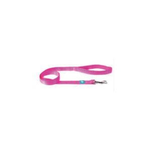 Laisse en nylon rose XS-S 120x1,5 cm