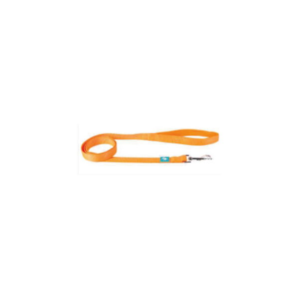 Laisse en nylon orange XS-S 120x1,5 cm