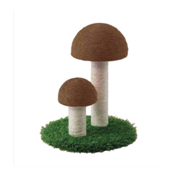 Griftoir champignon marron 30x30x38h cm