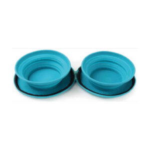 Bol double en silicone 2x450 ml duo bowl