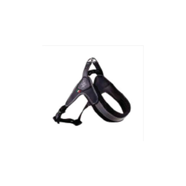Harnais réglable en pvc, nylon et maille noir 2 30-40 cm