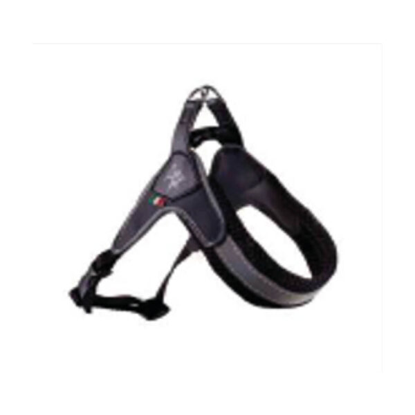 Harnais réglable en pvc, nylon et maille noir 3 40-50 cm