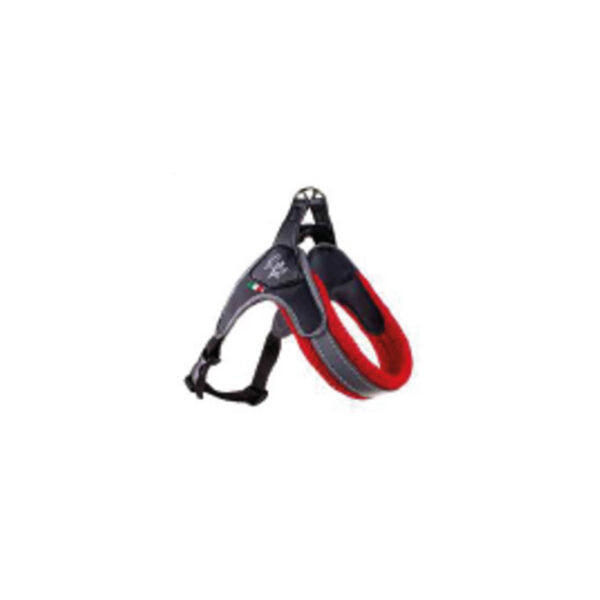 Harnais réglable en pvc, nylon et maille rouge 1 20-30 cm
