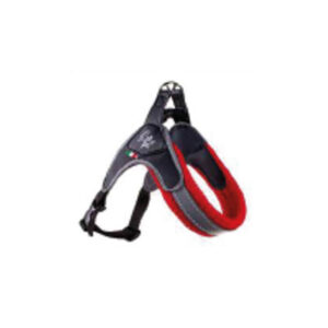 Harnais réglable en pvc, nylon et maille rouge 2 30-40 cm
