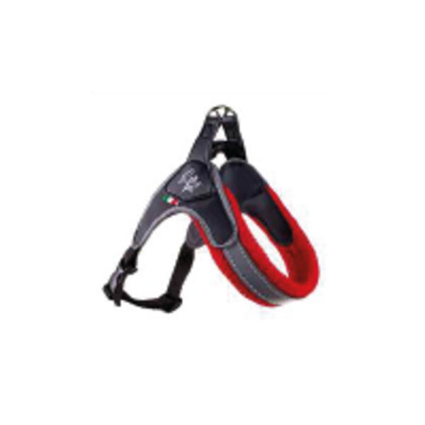 Harnais réglable en pvc, nylon et maille rouge 2 30-40 cm