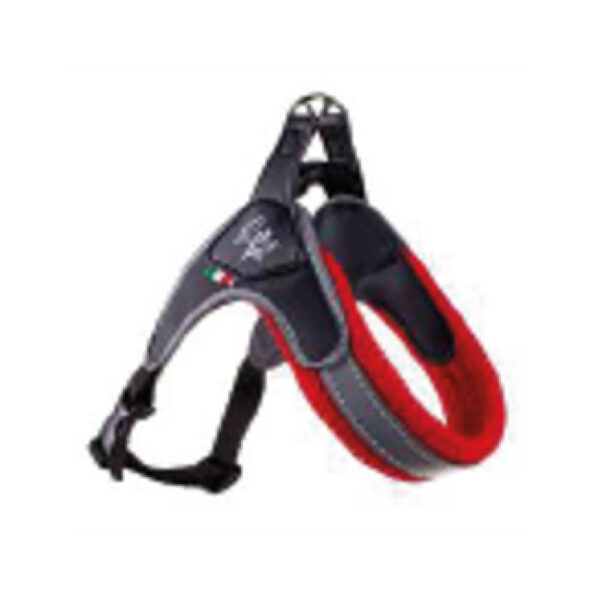 Harnais réglable en pvc, nylon et maille rouge 3 40-50 cm