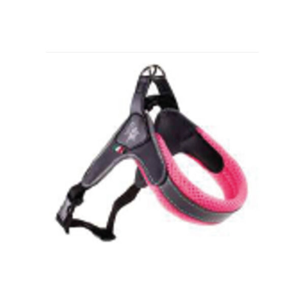 Harnais réglable en pvc, nylon et maille rose 3 40-50 cm
