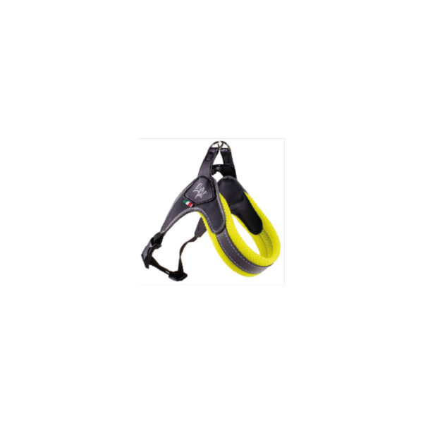 Harnais réglable en pvc, nylon et maille jaune 1 20-30 cm