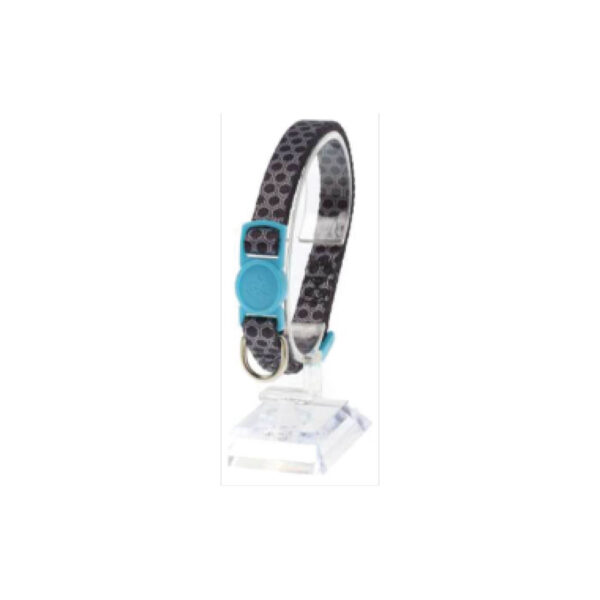Collier pour chats imprimé hexagone couleurs ass.