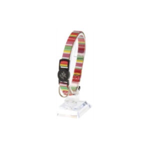 Collier pour chats imprimé rayures couleurs ass.