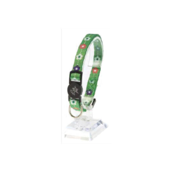 Collier pour chats imprimé fleurs couleurs ass.