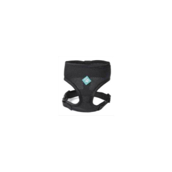 Harnais doux en maille noir S 36-41 cm