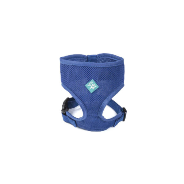 Harnais doux en maille bleu S 36-41 cm