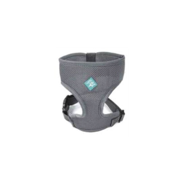Harnais doux en maille gris S 36-41 cm