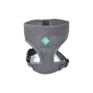 Harnais doux en maille gris M 41-48 cm