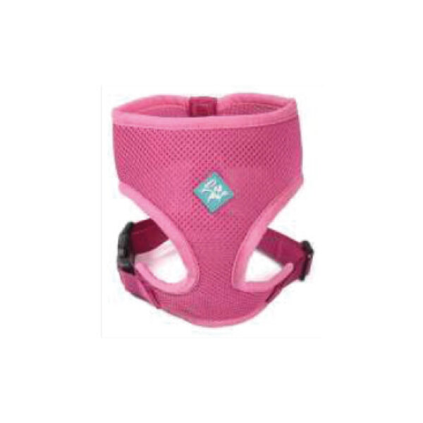 Harnais doux en maille fucsia M 41-48 cm