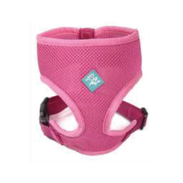 Harnais doux en maille fucsia L 48-58 cm