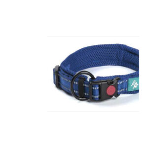 Collier en nylon et maille bleu XL 50-55x2,5 cm