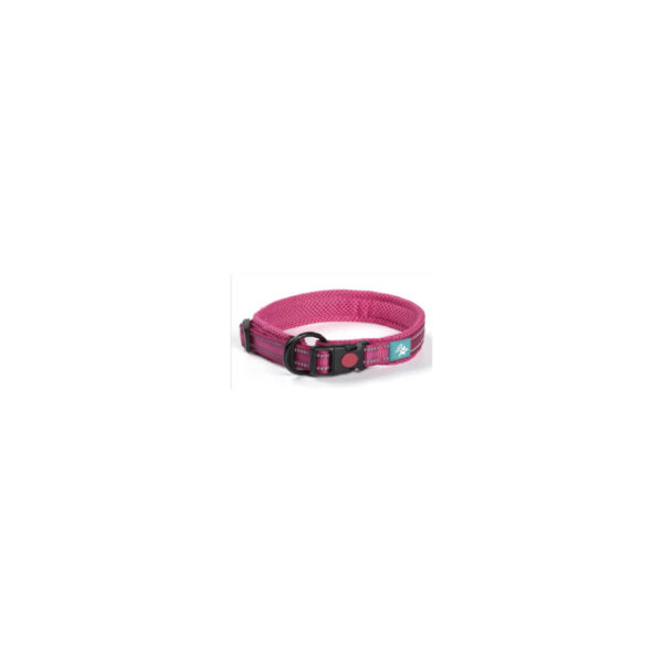 Collier en nylon et maille fucsia XXS 28-30x1,5 cm