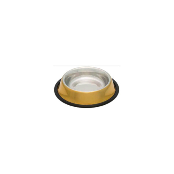 Bol antidérapant en inox glow 250 ml couleurs ass.