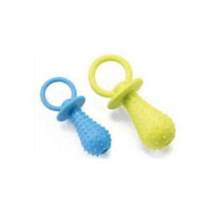 Tétine en caoutchouc couleurs ass. 14x5,5 cm